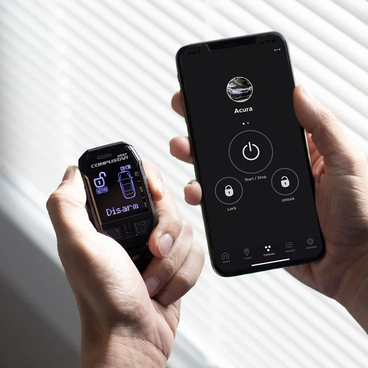 Compustar remote start controls